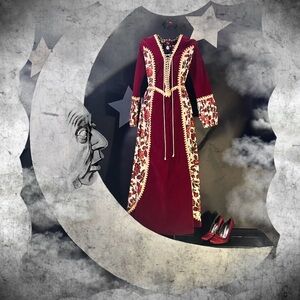 RARE Black Label Gunne Sax Velvet Renaissance Gown Dress